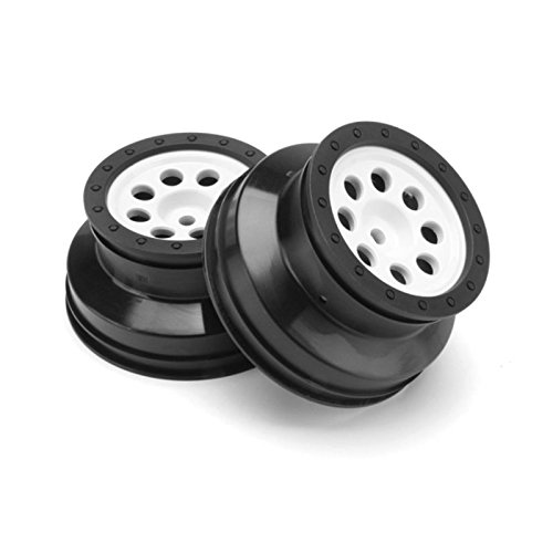 Roue blanche MK.8 de 4.5mm compensée 103827 - Paire de jantes japonaises pour châssis RC