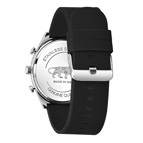 Image of styledose Men's Watch Analog Quartz with Chronograph & Silicone Strap -Casual & Formal Wrist Watch for Men