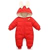 Happy Cherry Sneeuwpak voor baby’s, meisjes, rompers, dik, warm, met pantoffels, handschoenen, capuchon, jas, jongens…
