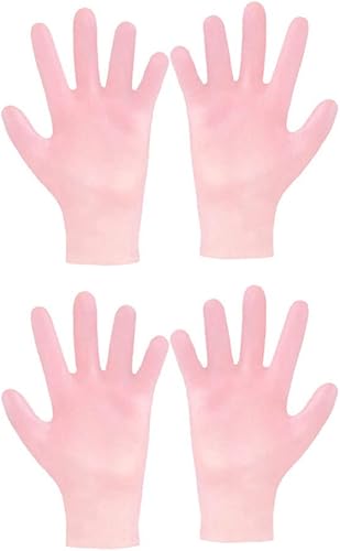 2 pares de guantes hidratantes blanqueadores anti-secado de belleza manoplas agrietadas manos reparación guantes de noche guantes tratamiento de
