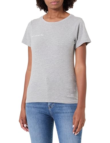T-shirt femme OWN avec col rond classique et coupe fluide au tombé impeccable
