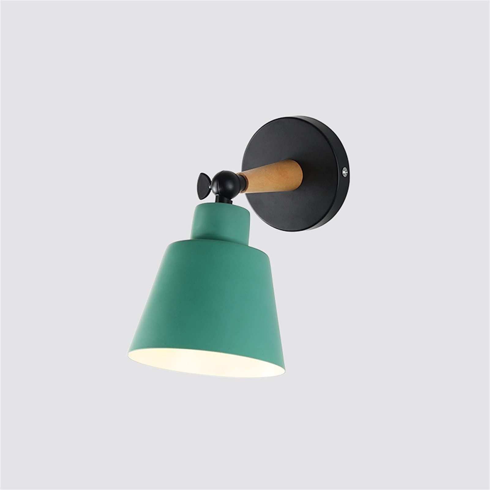 VDOQTLJT European Wall Light - Bedroom Bedside Lamp Sconce Modern Adjustable E27 Macaron Simple Aisle Corridor Background LED Chandelier Ceiling(Vert)