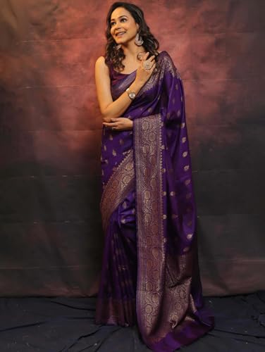 Image of Avantika Fashion Women's Kanjivaram Soft Silk Banarasi Sarees With Blouse Piece