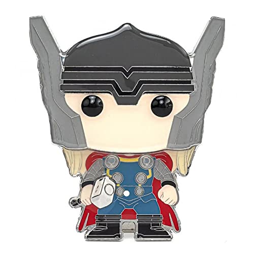 Funko Pop! Pin's Thor Marvel de 10 cm avec socle amovible pour vitrine geek