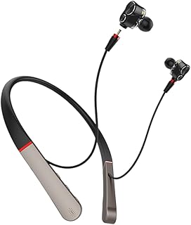 Yardenfun Fones De Ouvido Esportivos Fones De Ouvido Estéreo Fones De Ouvido Fones De Ouvido Esportivos Pescoço Usando Fone De Ouvido Pescoço Fone De Ouvido Pendurado Fone De Ouvido Preto