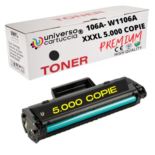 Uniwork 106A Cartouches de Toner Compatibles pour HP 106A W1106A pour HP Laser 107w 107a 107r