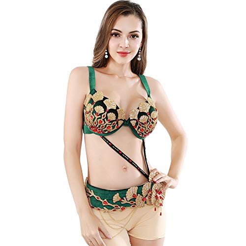 Soutien-gorge de danse du ventre et ceinture à maintien ajustable pour une liberté de mouvement