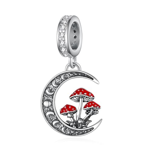 Breloques champignons argent 925 pour bijoux femme maman