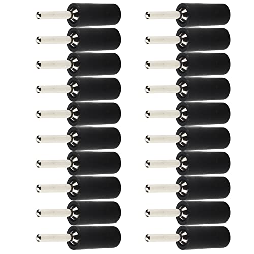 Cryfokt Juego de Conectores Macho Tipo Banana de Latón Chapado para una Transmisión de Señal Eficiente Escena aplicable: Toma de Panel con Resorte Interno (Black)