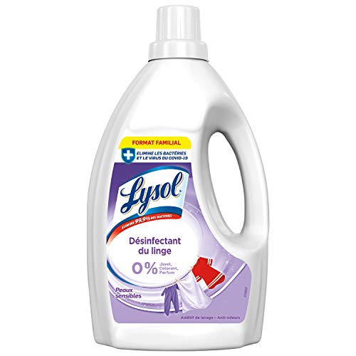 Lysol Désinfectant du Linge, Peaux sensibles, Format Familial 1,2L