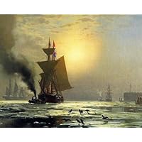 Amazon | 14CT クロスステッチキット《ローヌ川の星月夜》クロス