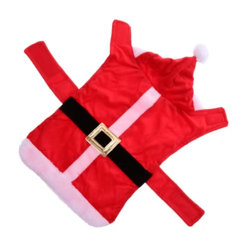 Disfraz de Navidad para perro pequeño rojo