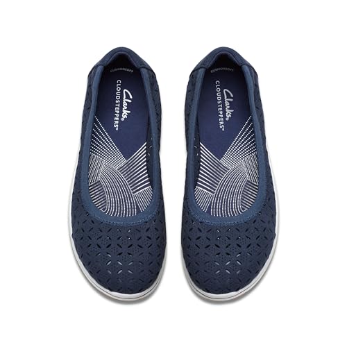 Clarks CloudSteppers Women's Breeze Roam, Navy Textile, 7 Medium US by Clarks - Image 7