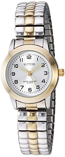 Sutton by Armitron Womens Su/1008Svtt Easy to Read Two-Tone Expansion Band Watch (B07F7J9LHM) Amazon Price History, Amazon Price Tracker