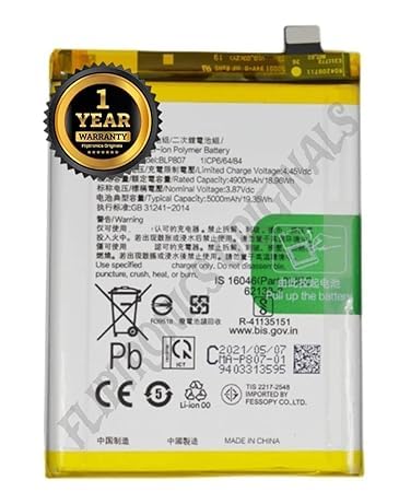 Image of BLP807 Battery for Oppo 7 RMX2151 / RMX2163 / Cs-OPV500SL / RMX2111 Battery with 1 Year Warranty**** (I295)
