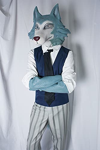 Miniatura 3 de Jilijia Anime Beastars Disfraz De Lobo Legoshi Camisa Uniforme Traje Conejo Niña Haru Jk Uniforme Escuela Vestido Pareja Disfraz Para Hombres Mujeres, Legoshi., Xx-Large