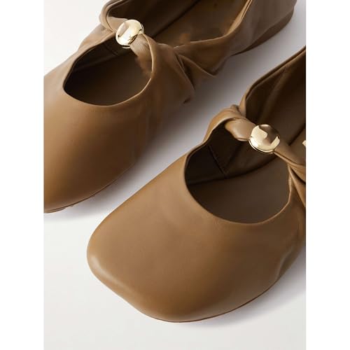 Arqa Comfortable Slip on Ballet Flats for Women Stand Out Vintage Mood Low Heel Mary Jane Flats Wedding Dressy Casual Squared Toe Flats3