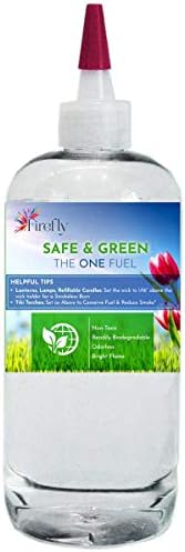 Firefly Kosher Safe and Green Eco-Friendly Lamp Oil - Non Toxic - Biodegradable - Virtually Odorless - Paraffin Alternative - Indoor Outdoor Use - Lamps, Lanterns, Candles, Patio Tiki Torches - 16 Oz