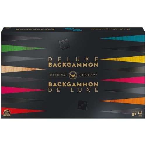 Spin Master Games 6045365 Legacy Deluxe Wooden Backgammon Classic 2-Player Original Board Game Set thumb #5