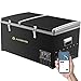 Produktbild AAOBOSI Kompressor Kühlbox 78L, Kühlbox Auto Mit APP-Steuerung, 12/24V und 100-240V Kühlbox Elektrisch, Kühlbox Kompressor bis -20 °C für Auto, LKW, Boot, Reisemobil, Camping,Doppelzone