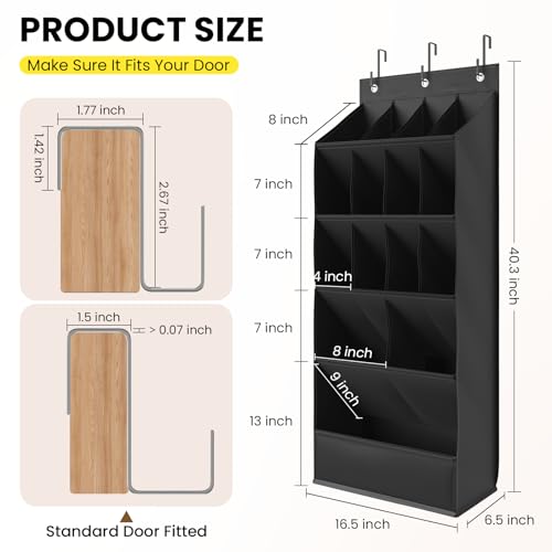 Save 32% on 15-Pocket Over-the-Door Shoe Organizer with Code ERFIWBGB