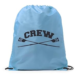 ChalkTalkSPORTS Crew Sport Pack Cinch Sack | Rowing Crossed Oars