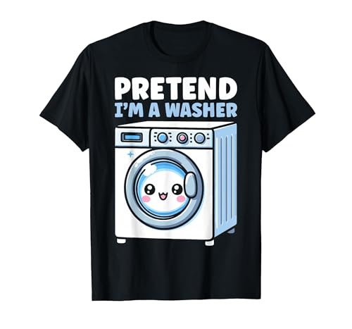 Pretend I'm a Washer, Washing Machine Halloween Costume T-Shirt, Men,