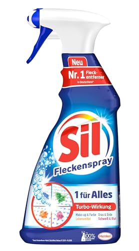 Sil 1 für Alles Fleckenspray 500 ml Fleckentferner mit Turbowirkung für alle Fleckenarten Farben und Temperaturen