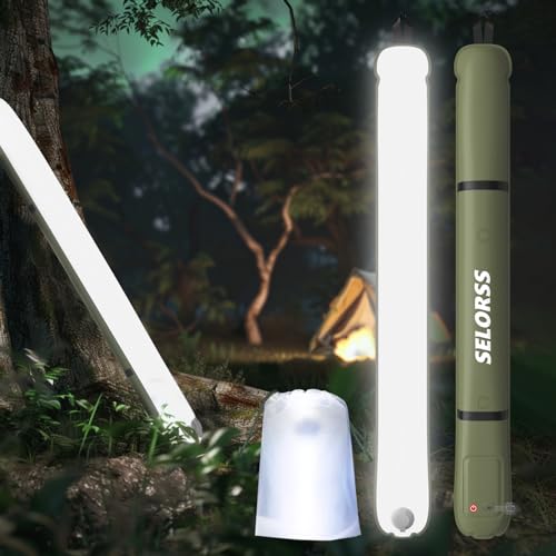 Tube lumineux LED gonflable étanche pour camping, randonnée et voyages en extérieur