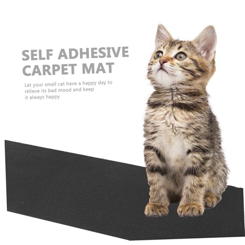 Tapis à griffer chat ORFOFE autocollant noir pour protéger les meubles - 5