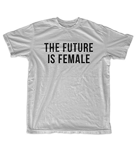 Teequote The Future Is Female Feminist Hombres T-Shirt Camiseta Gris Small