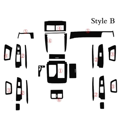 Rénover intérieur Camry XV50 avec stickers carbone de commande centrale - 4