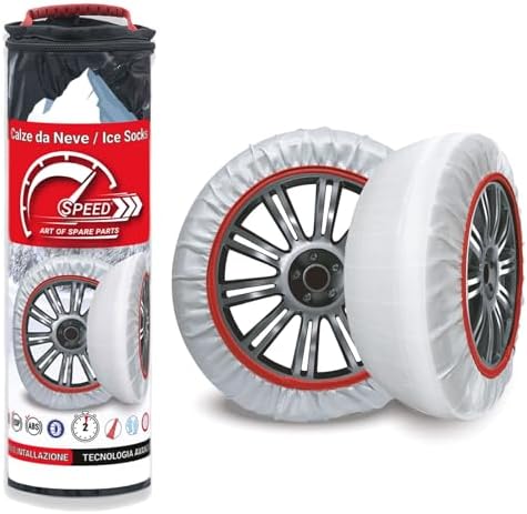 Set Calze Neve Omologate Calze Da Neve Per Auto - Set 2 Pezzi Taglia XL | Omologate EN 16662-1 | Alternative Alle Catene Gomme Auto - Foto 8