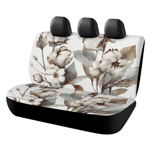 Housse de siège arrière voiture motif fleurs pour voyager sereinement en famille