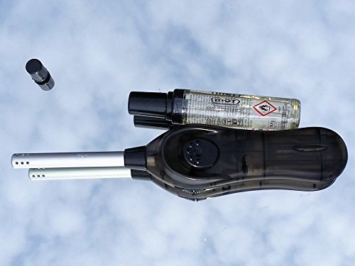 Preisvergleich Produktbild Stabfeuerzeug mit Nachfüllflasche - 22 cm lang