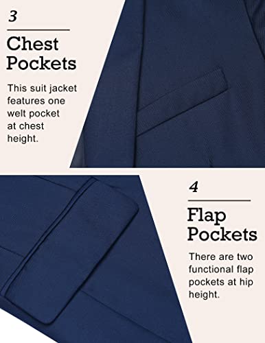 Image of COOFANDY Mens Sport Coat Casual Blazer One Button Business Suit Jacket