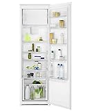 Hobby Tech Réfrigérateur Encastrable DynamicAir 1 Porte 285L Blanc Avec Congélateur et Compartiment Bac à Légumes 5 Clayettes en Verre 5 Etagères Porte 177,2x54x54,9 cm.