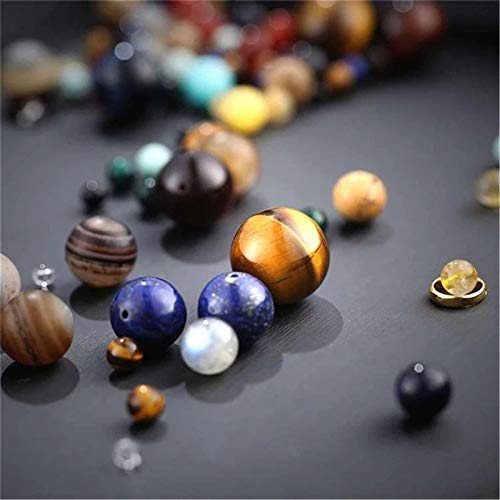 ONLYJUMP Planet Bracelet Solar System Universe Galaxy Bracelet Handmade Natural Stone Bead Bracelet String Adjustable Astronomy Gifts Bangle for Women Men Kids (Planet 2) - Image 5