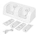 Produktbild NEWMAN771Her Remote Ladegerät für Wii Controller, Dual-Ladestation für Nintendo Wii, Ladestation für Wii-Fernladestation mit LED-Anzeige Dual Akkus