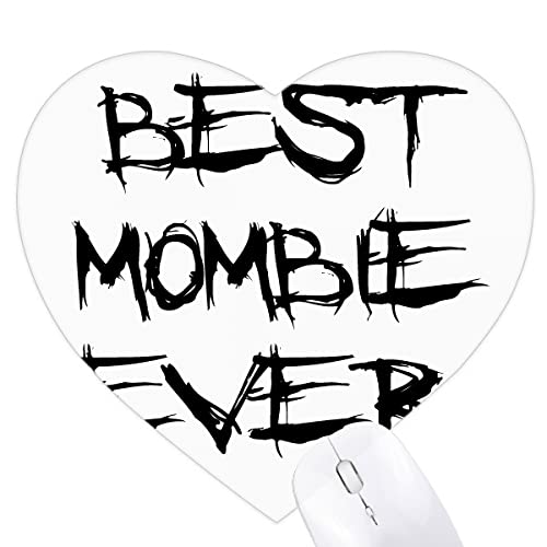 Jeux de tapis de souris en forme de coeur meilleur mombie jamais mots famille bénisse