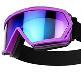 Motorcycle Goggles Dirt Bike Goggles,ATV,Ski,Windproof Glasses for Adults, Men, Women, Youth