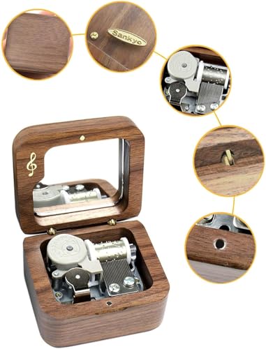 Grandfather Clock Wooden Music Box
