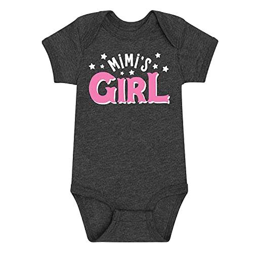 Instant Message - Mimi's Girl - Infant Baby One Piece - Size 12 Months Heather Charcoal