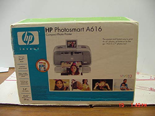 HP Q7112A HP Photosmart A616 Compact Photo Printer - Includes HP 110 Tri-c