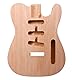 YoungMonic Unlackierter DIY-E-Gitarrenkörper, Mahagoni, Korpus für E-Gitarre, Projekt, SSS-Tonabnehmerlöcher (Mahagoni)