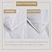 Decroom 100% Cotton Quilted Down Comforter with White Goose Duck Down Feather Filling-Lightweight Duvet Insert- Queen/Full
