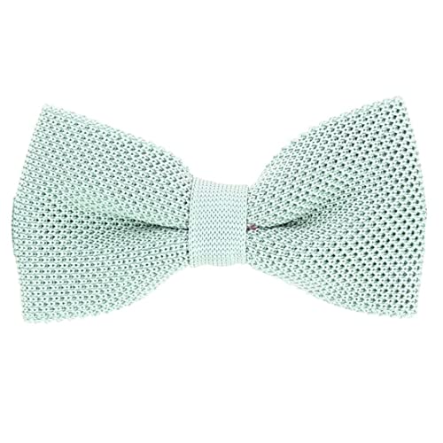 Noeud papillon tricot PAULO Tony & Paul en pure soie unie couleur pastel