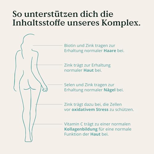 NATURE LOVE® Kollagen Komplex – 180 Kapseln – mit Hyaluron, Biotin, Selen, Zink, Vitamin C aus Acerola & Silicium aus Bambusextrakt – Collagen hochdosiert – laborgeprüft und in Deutschland produziert 3