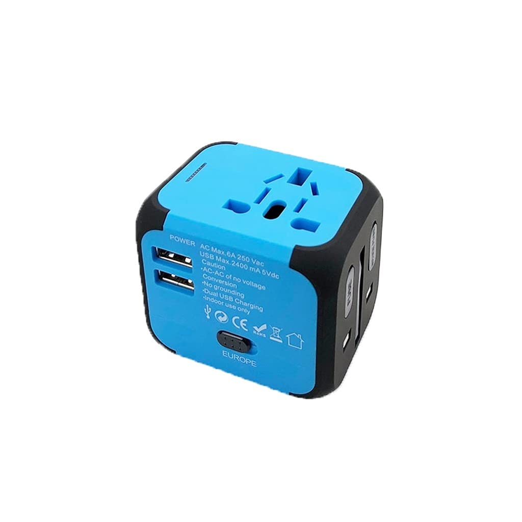 Adaptateur de Voyage Double USB Tout-en-Un chargeurs de Voyage dans Le Monde Entier adaptateurs Adaptateur de Prise Internationale pour Les Voyages dans Le Monde Entier