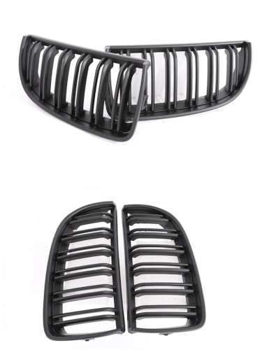 Parrilla delantera para Serie 3 E90 E91 Pre-facelift acabado negro mate 3